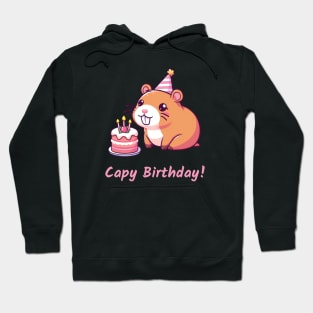 Capy Birthday Capybara Kawaii Hoodie